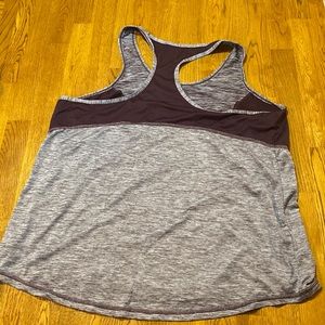 Purple sports tank top